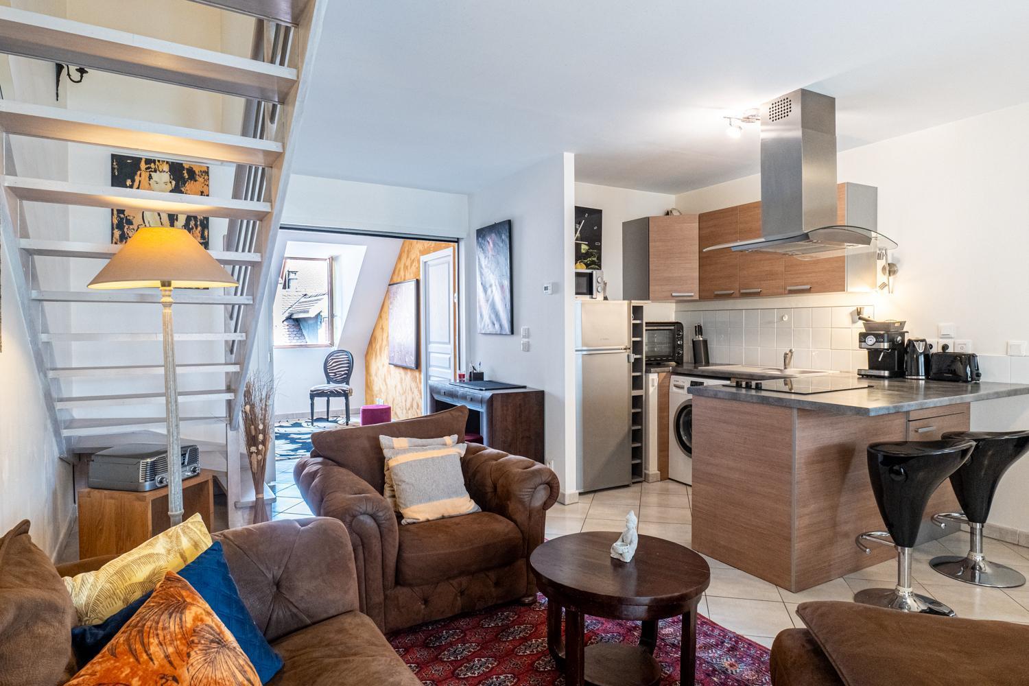 Carnot Duplex, Spacieux 3 Pieces Avec 2 Chambres Sur Les Rue Pietonnes آنسي المظهر الخارجي الصورة